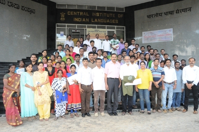 ciil staff photo with guests in entrance
