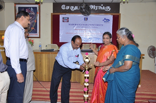 enlighting diya by guests